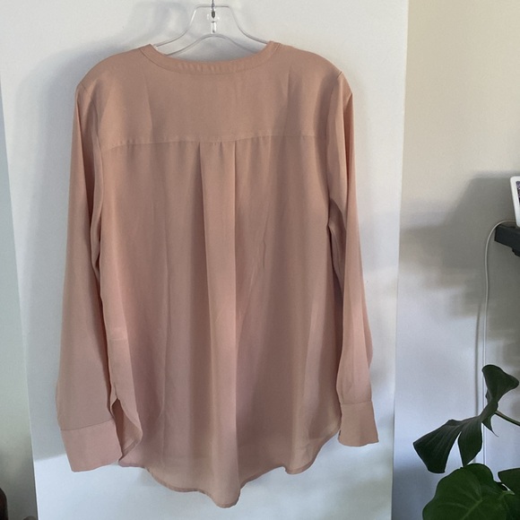 VIOLET & CLAIRE blush pink nude blouse tunic top M - Picture 4 of 4